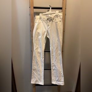 Never Worn. White flare Pants. SIZE: 5